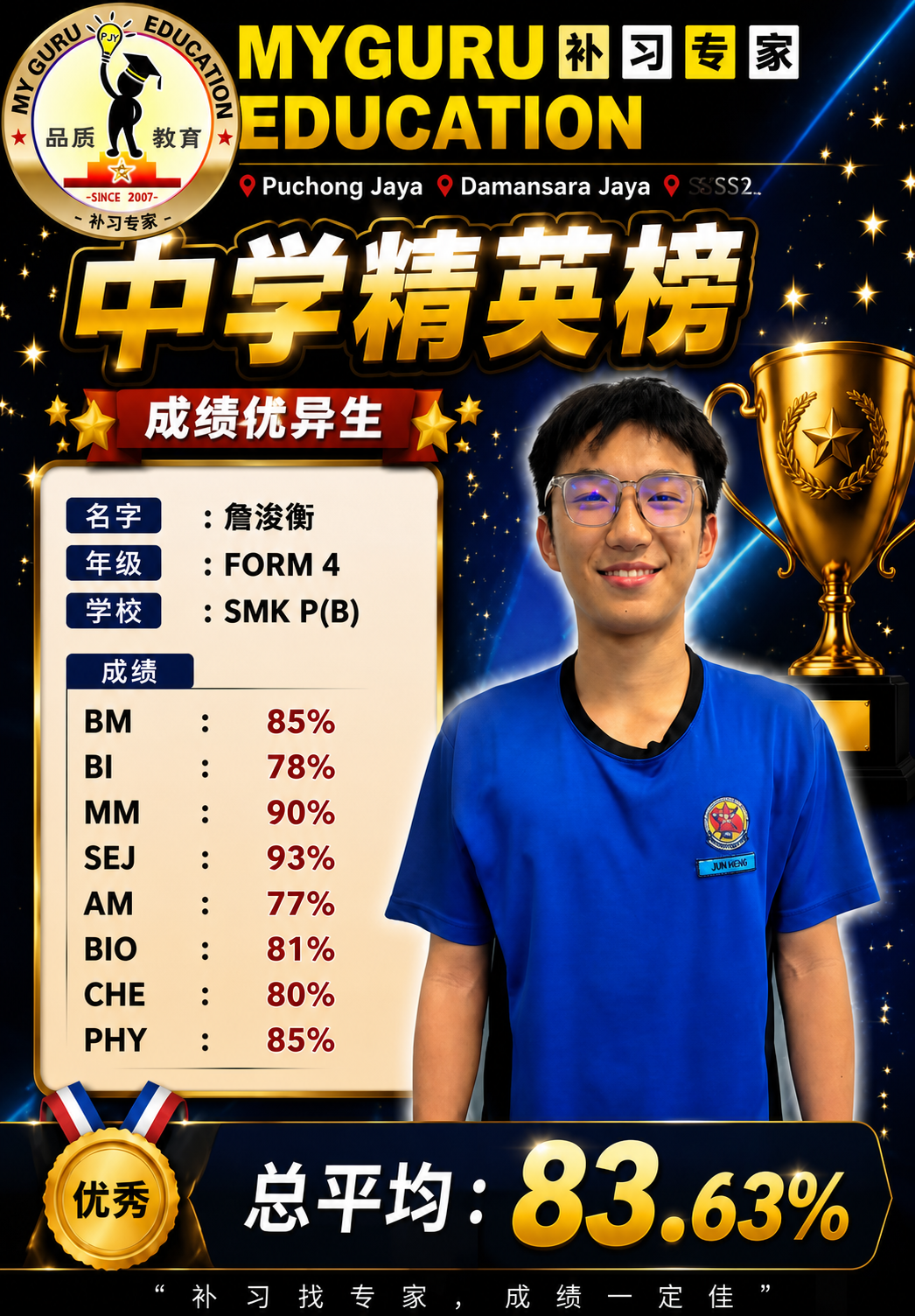 MyGuru 学生成绩见证 9